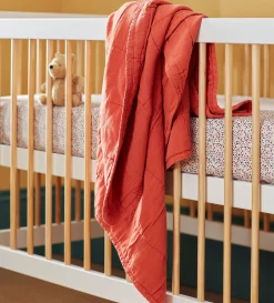 Secret Linen Store Little Finn 100% Cotton Quilted Throw