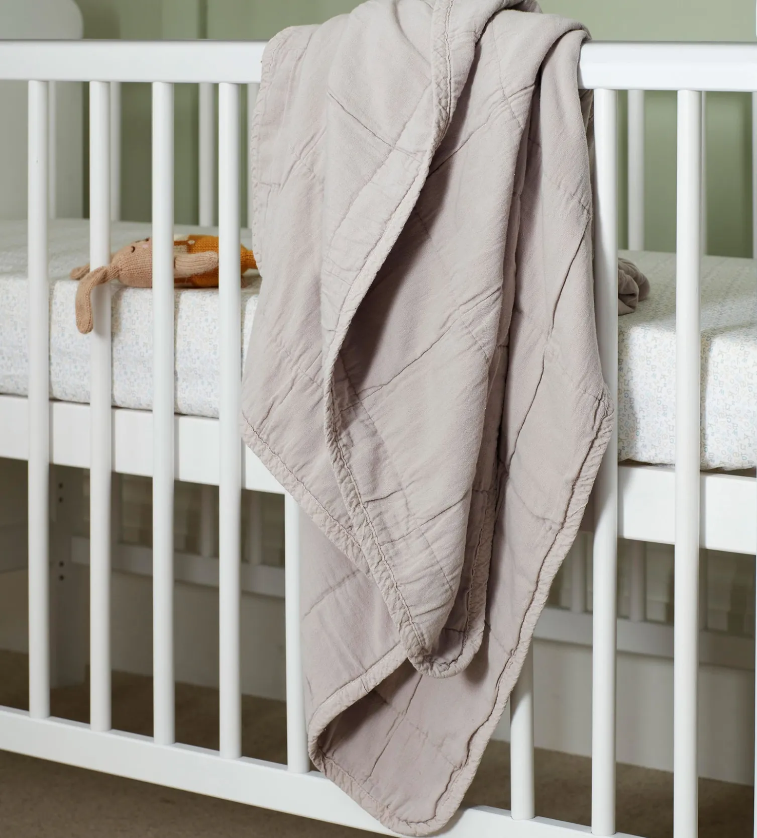 Secret Linen Store Little Finn 100% Cotton Quilted Throw