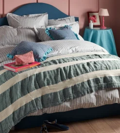 Secret Linen Store Blue Bindi 100% Cotton Duvet Cover