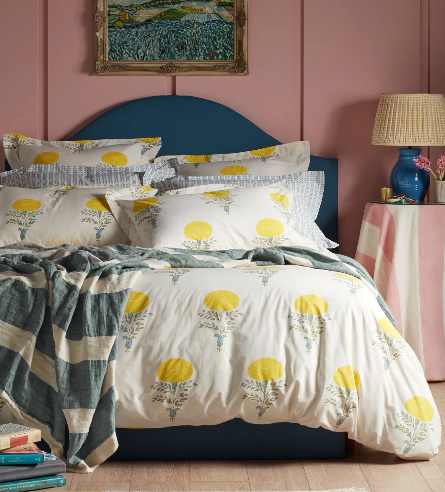 Secret Linen Store Molly Mahon Marigold 100% Cotton Duvet Cover
