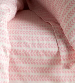 Secret Linen Store Pink Bindi 100% Cotton Fitted Sheet