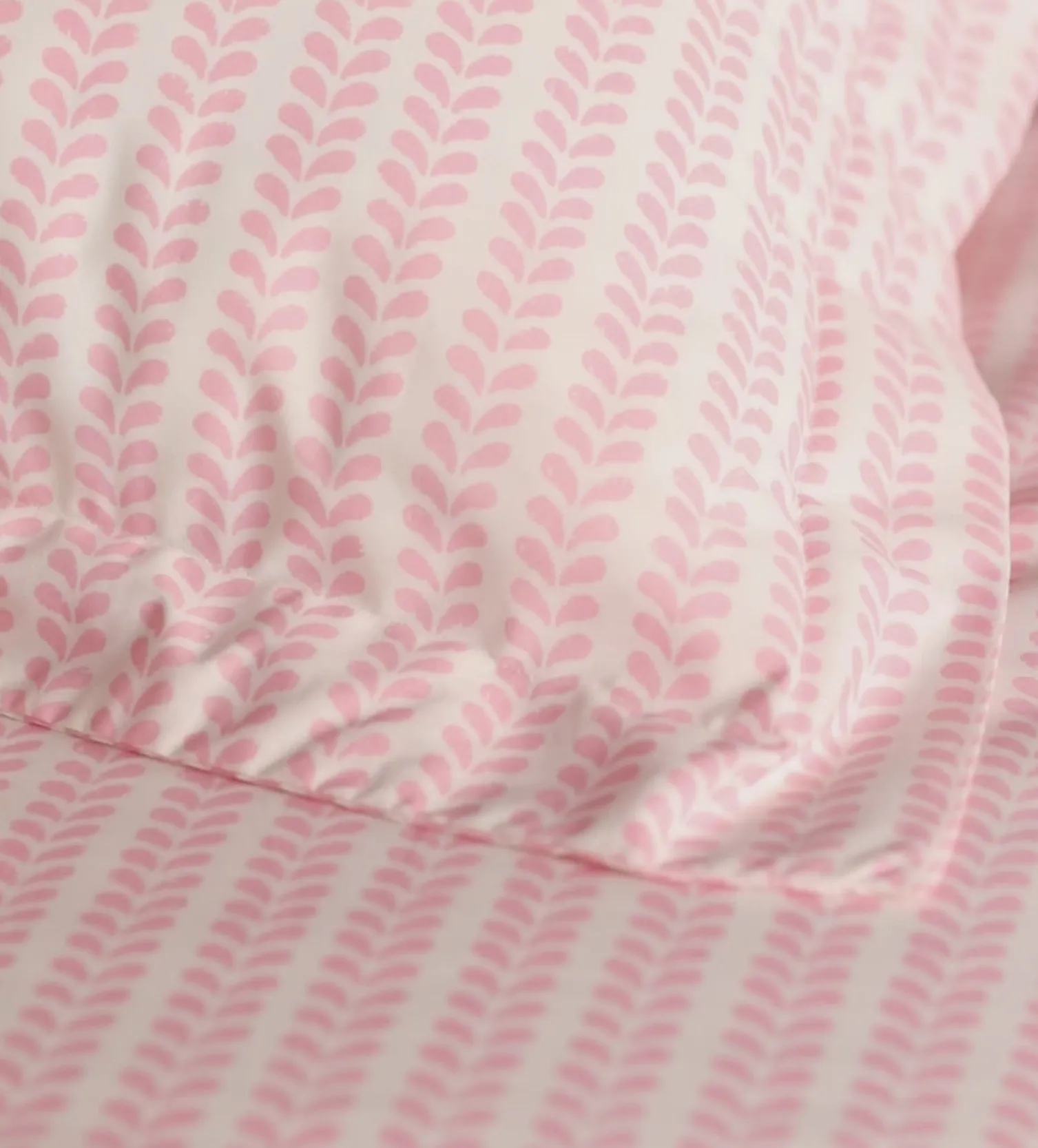 Secret Linen Store Pink Bindi 100% Cotton Fitted Sheet