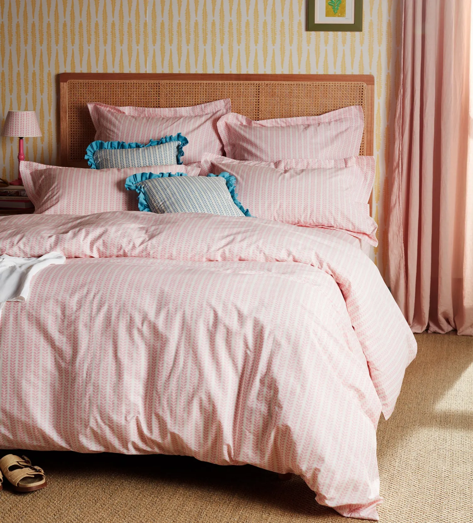 Secret Linen Store Pink Bindi 100% Cotton Oxford Pillowcase