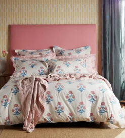 Secret Linen Store Molly Mahon Poppy 100% Cotton Oxford Pillowcase