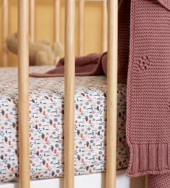 Secret Linen Store 100% Organic Cotton Small Cot Fitted Sheet