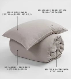 Secret Linen Store 100% Linen Housewife Pillowcase