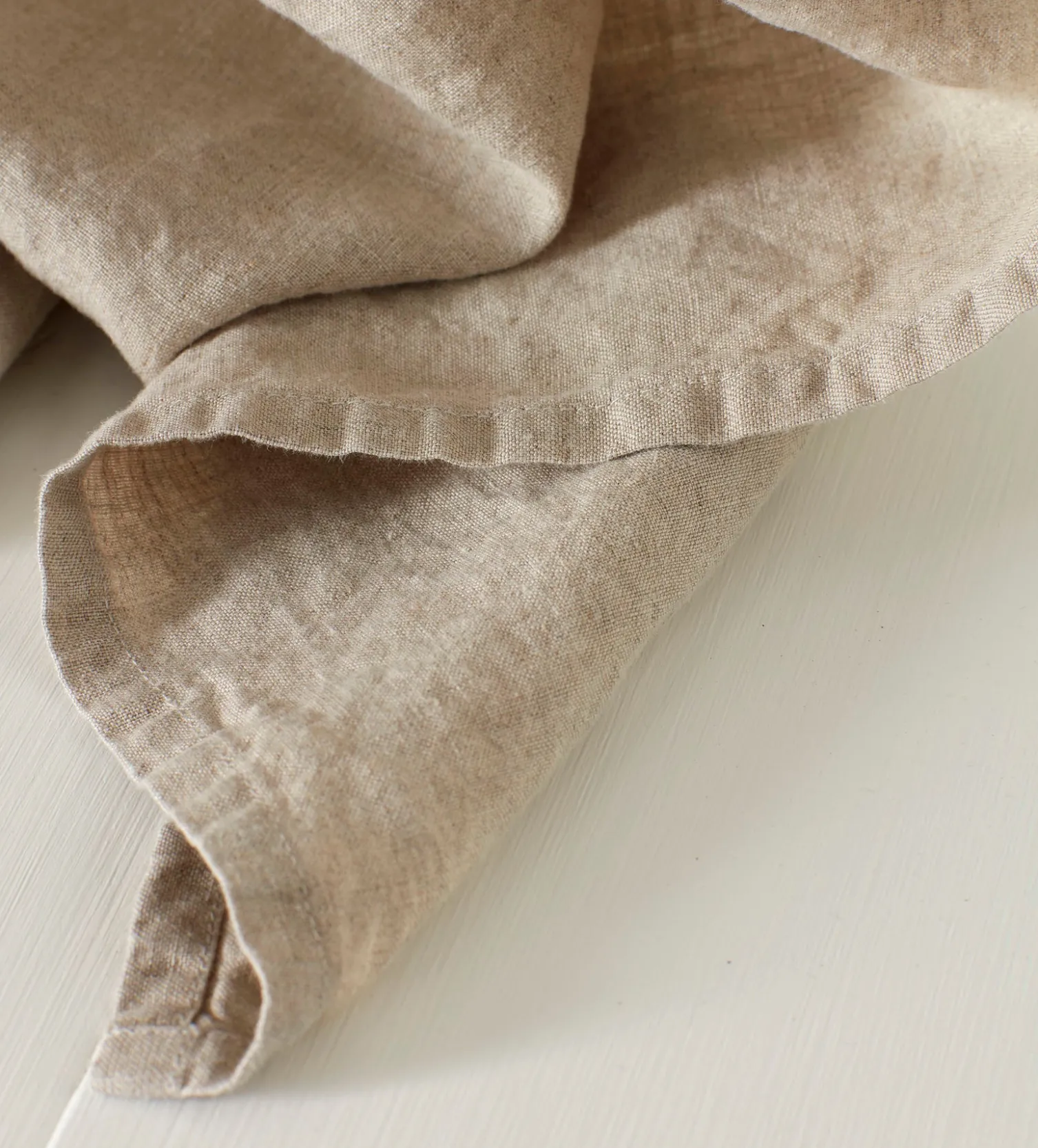 Secret Linen Store 100% Linen Loop Top Curtain (Single)