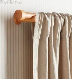 Secret Linen Store 100% Linen Loop Top Curtain (Single)