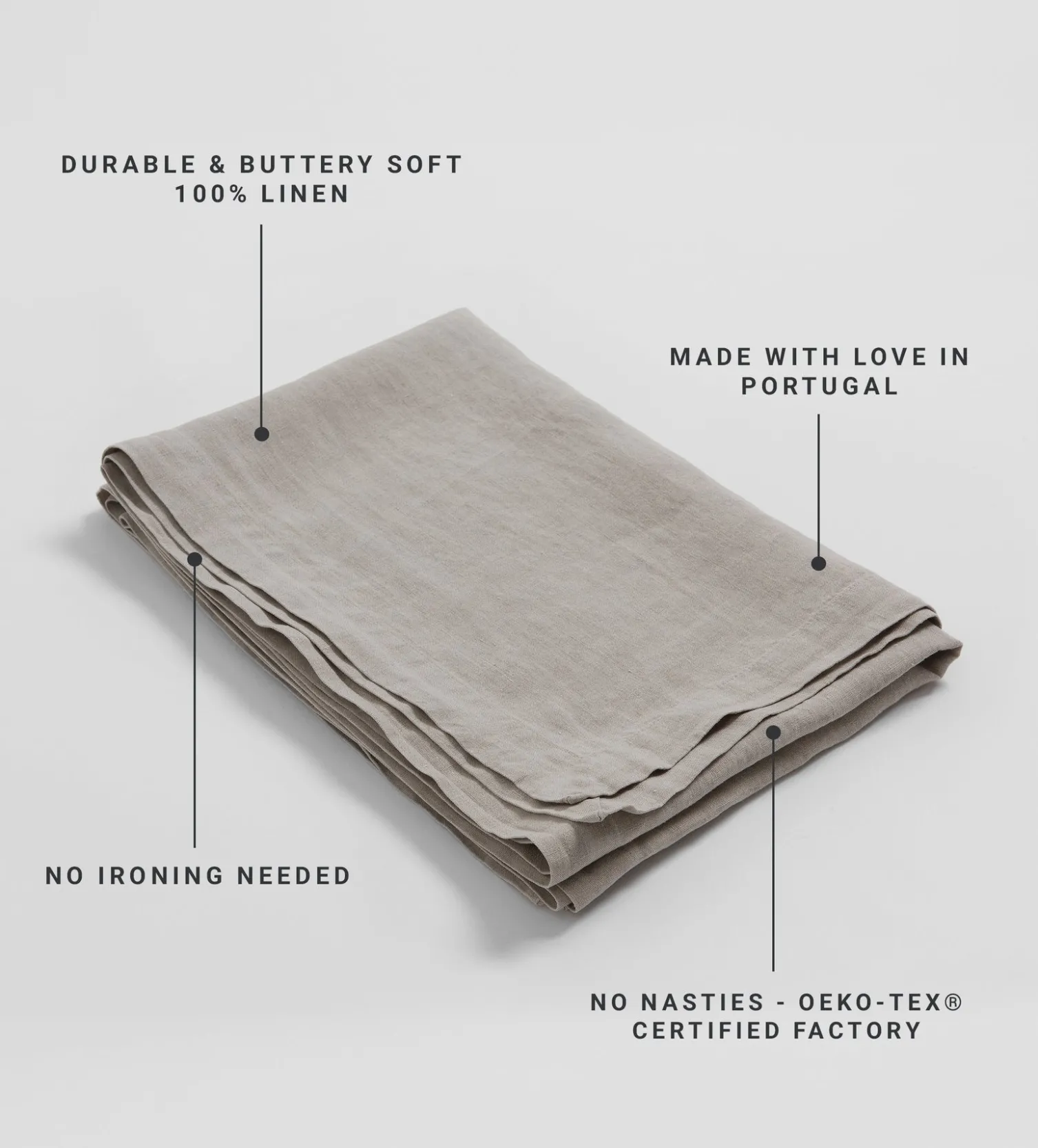 Secret Linen Store 100% Linen Table Runner