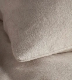 Secret Linen Store Natural Brushed 100% Cotton Fitted Sheet