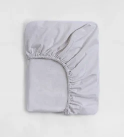 Secret Linen Store Natural Brushed Cotton Fitted Sheet