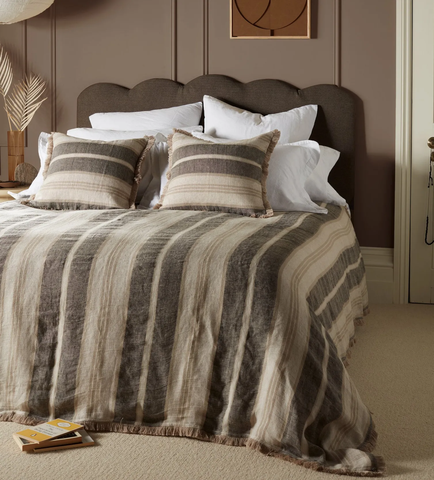 Secret Linen Store Natural Clara Linen Cushion Cover