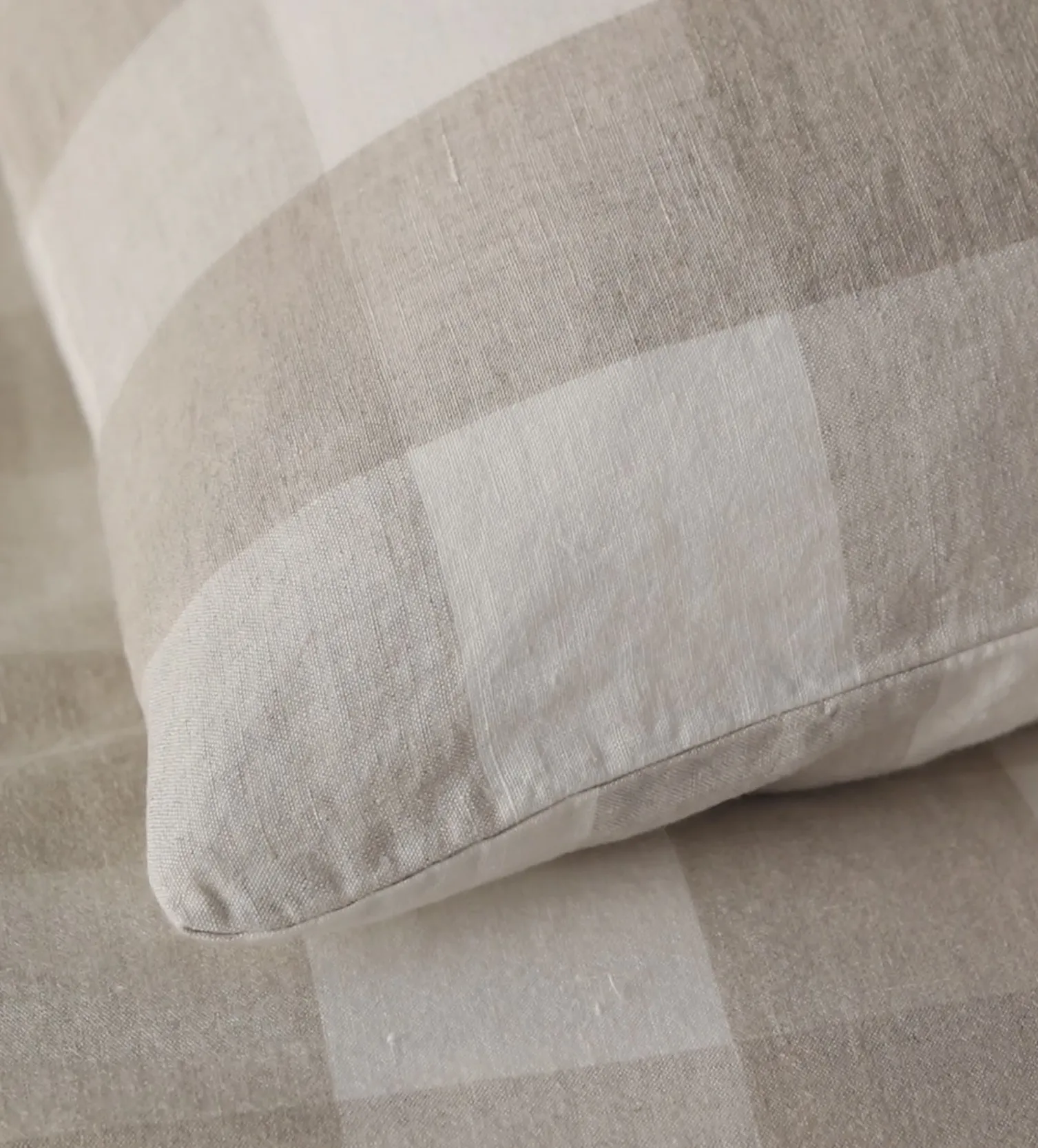 Secret Linen Store Gracie Gingham 100% Linen Duvet Cover
