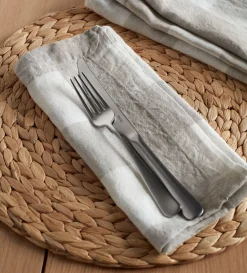 Secret Linen Store Gracie Gingham 100% Linen Napkins - Set of 4
