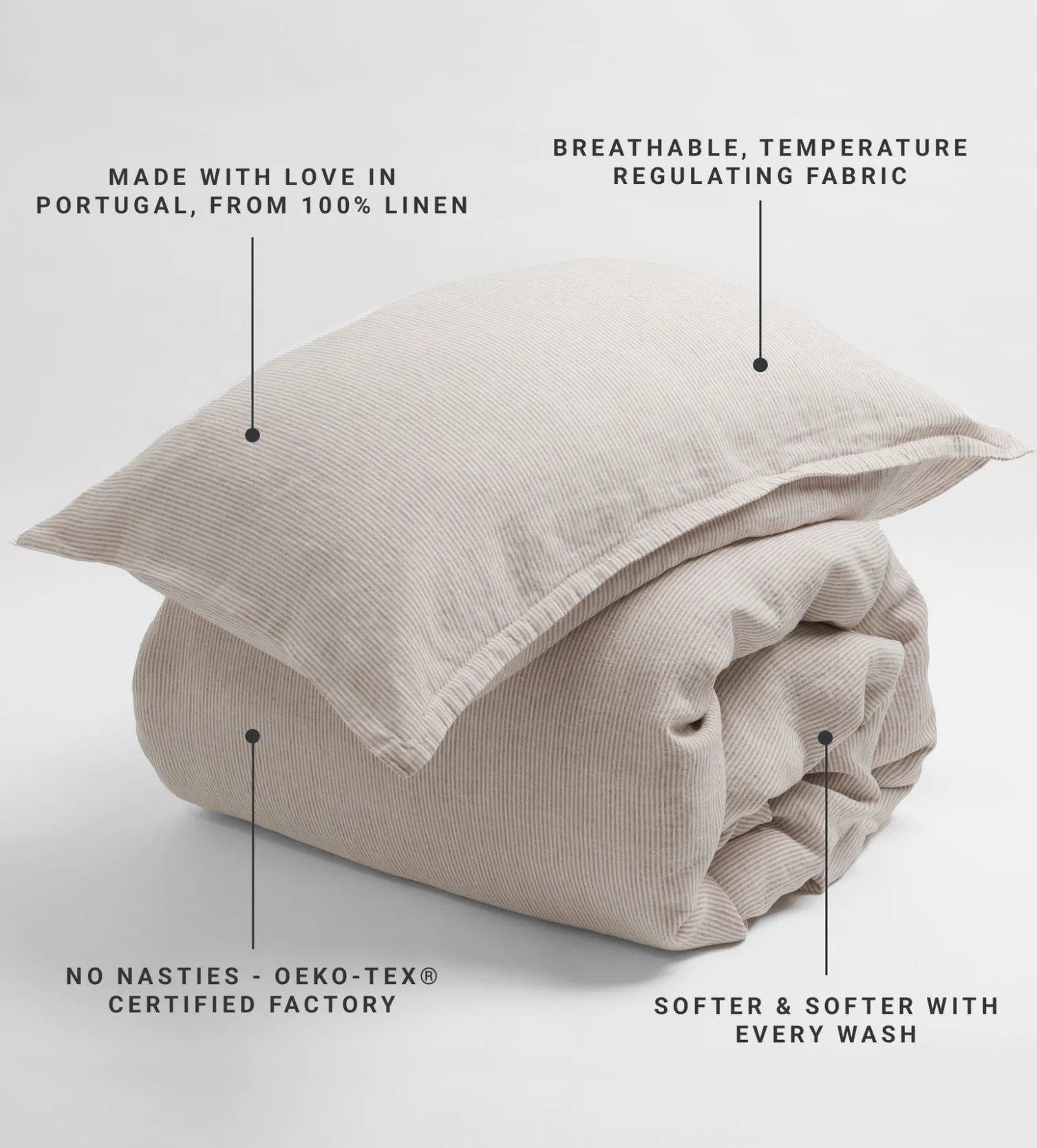 Secret Linen Store 100% Linen Oxford Pillowcase