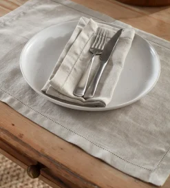 Secret Linen Store Twill Cotton Linen Placemats - Set of 2