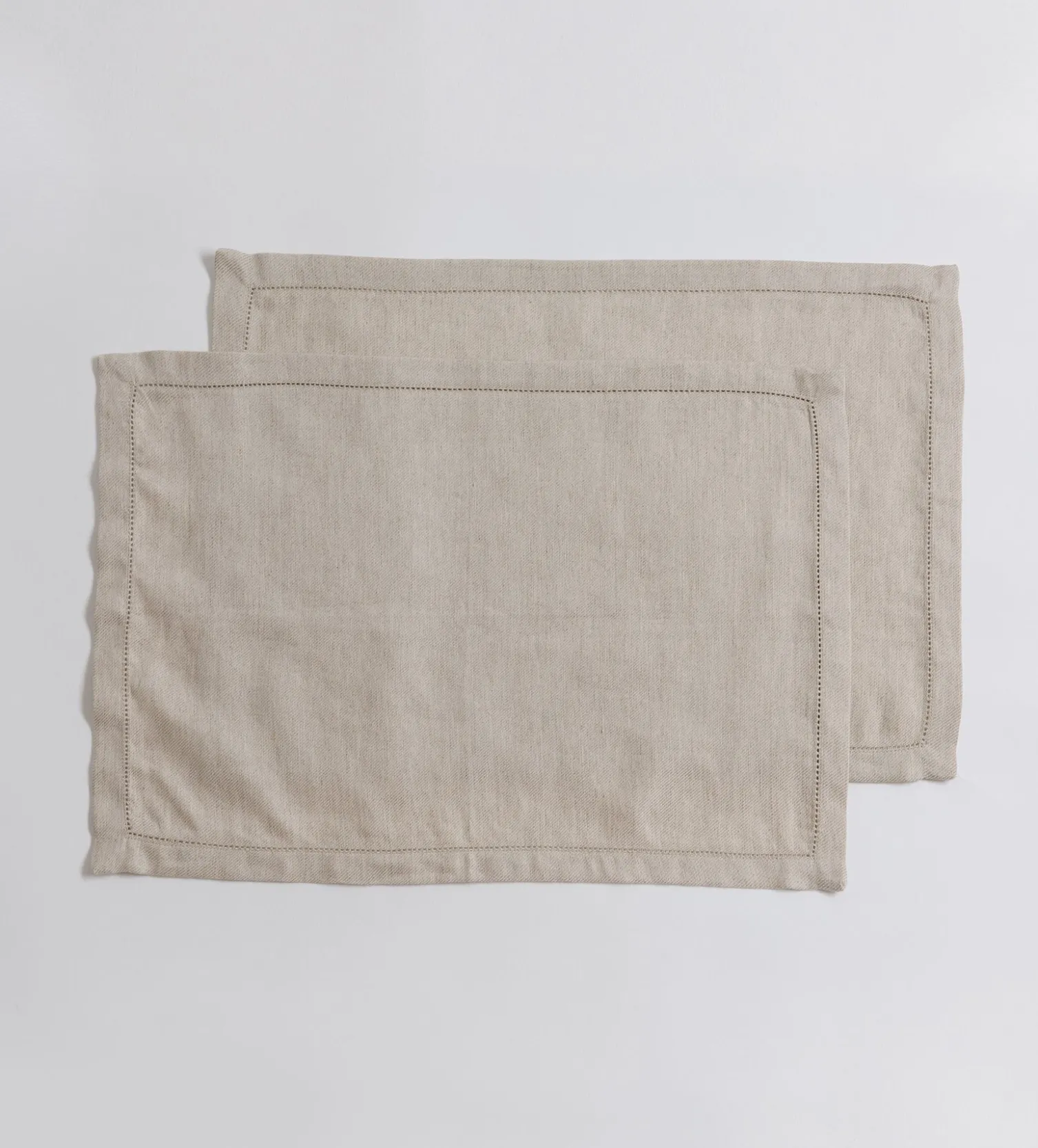 Secret Linen Store Twill Cotton Linen Placemats - Set of 2