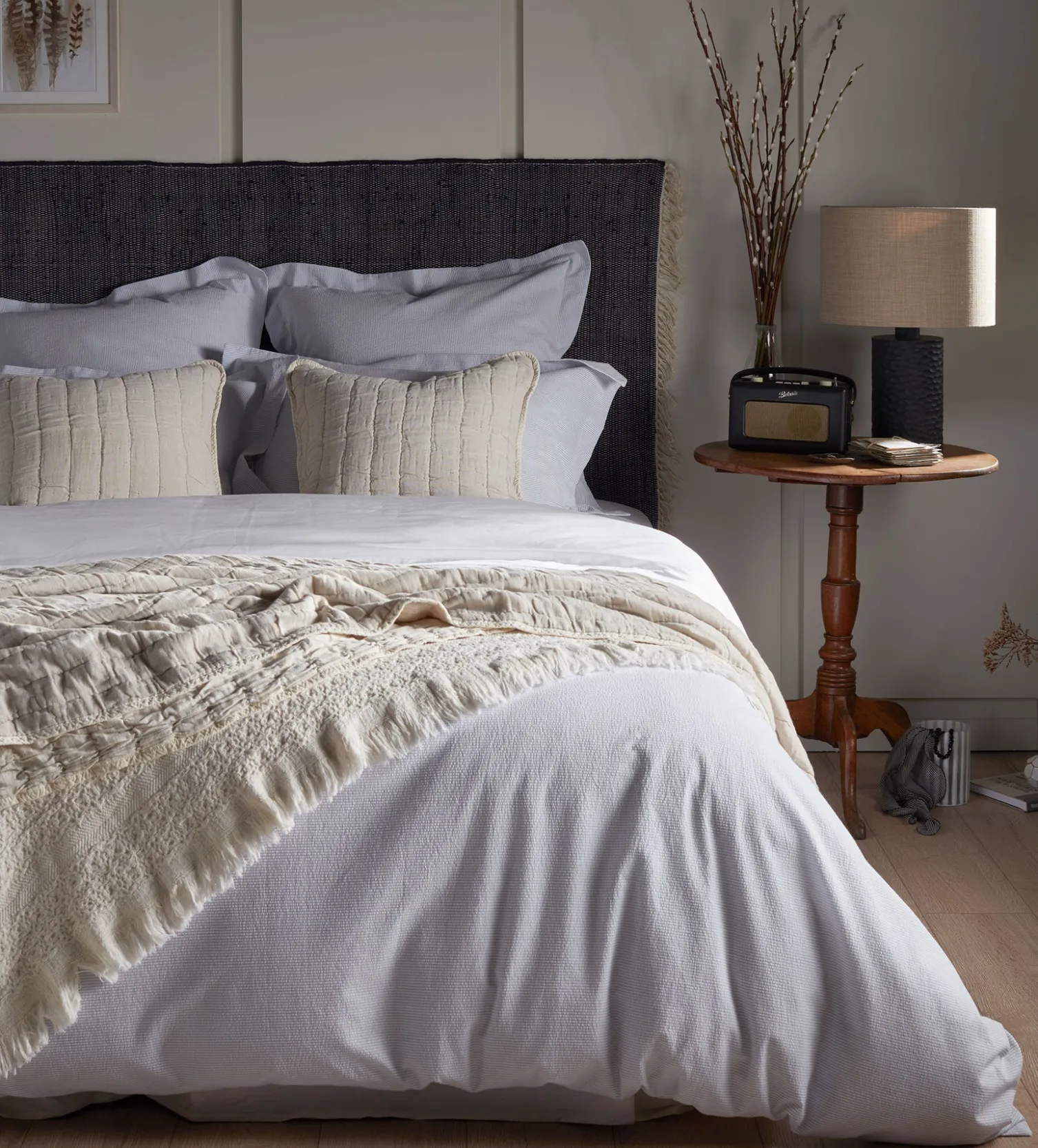 Secret Linen Store 100% Cotton Quilted Throw