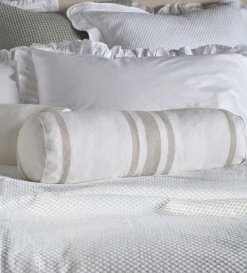 Secret Linen Store Wide Stripe Cotton Linen Cushion Cover