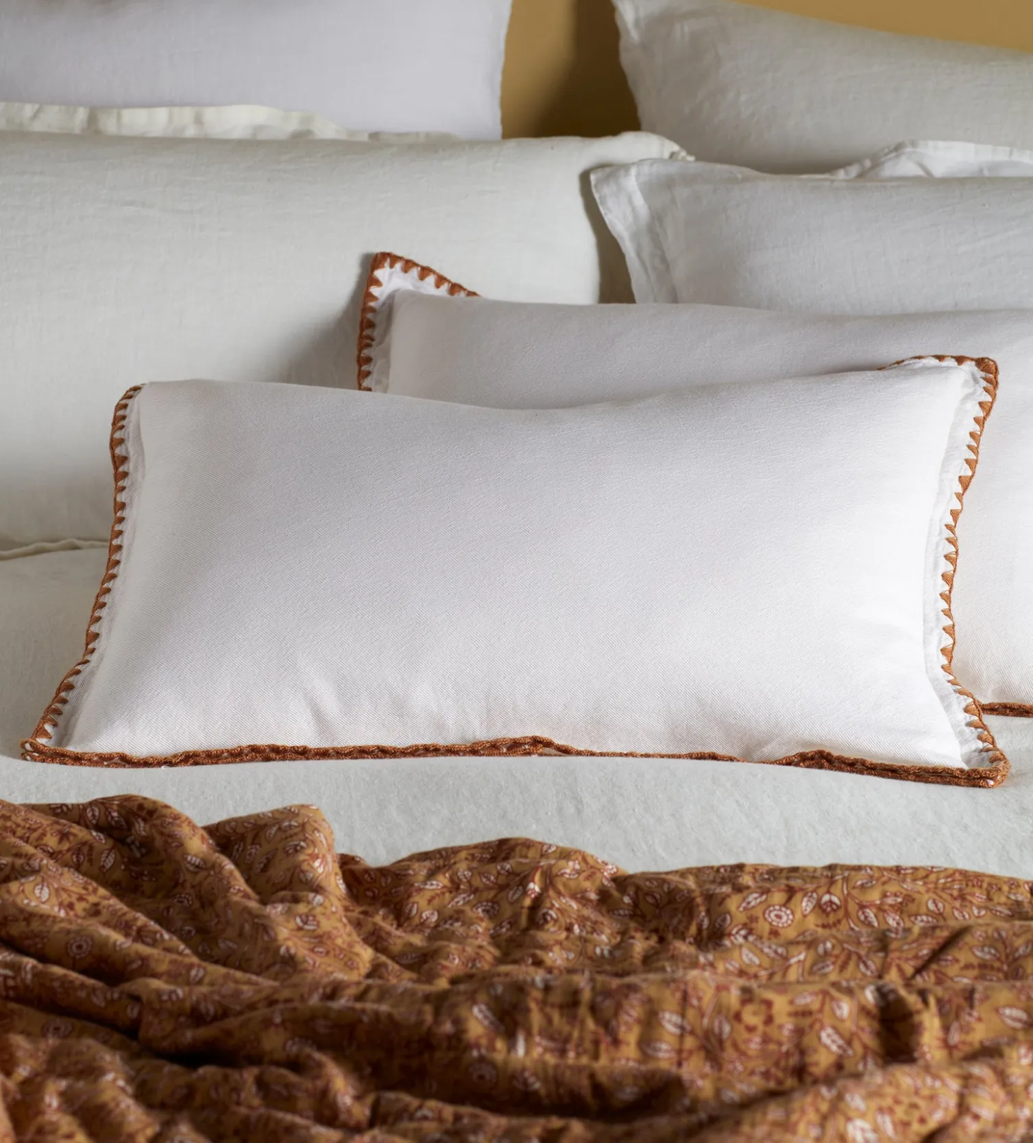 Secret Linen Store Off White Nova 100% Cotton Cushion Cover