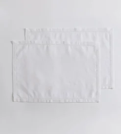 Secret Linen Store Twill Cotton Linen Placemats - Set of 2