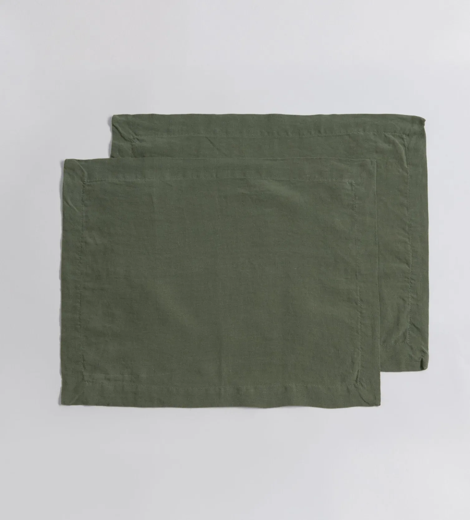 Secret Linen Store 100% Linen Placemats - Set of 2