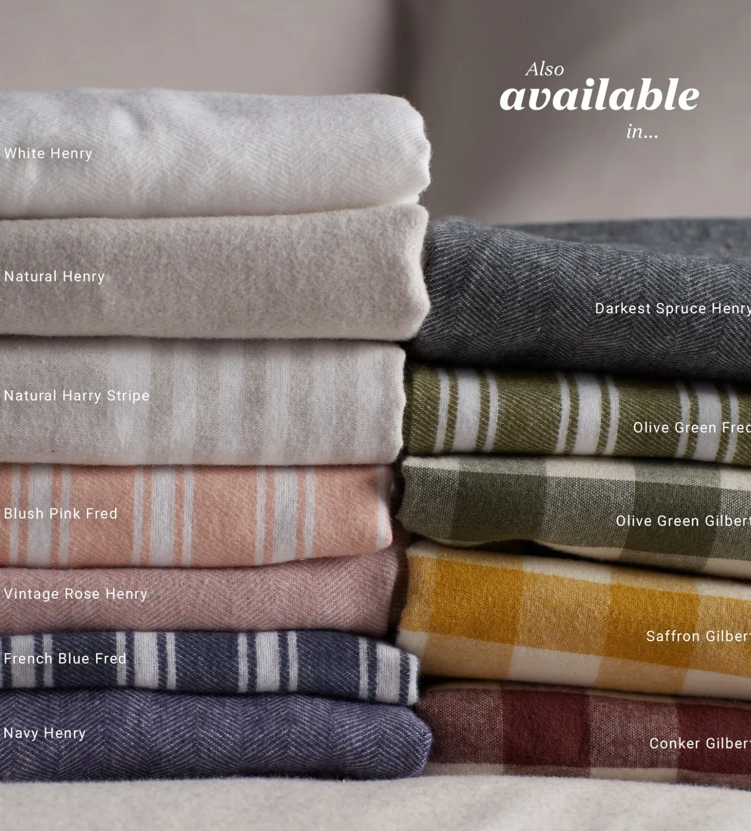 Secret Linen Store Olive Green Fred Stripe Brushed 100% Organic Cotton Pillowcase
