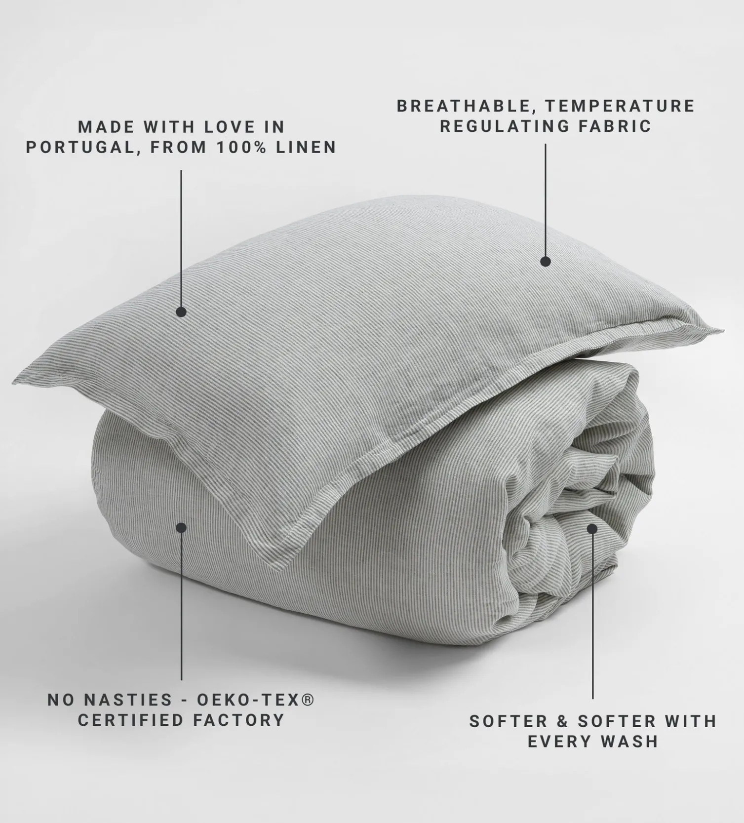 Secret Linen Store 100% Linen Oxford Pillowcase