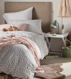 Secret Linen Store Olive Little Leaf 100% Organic Cotton Housewife Pillowcase
