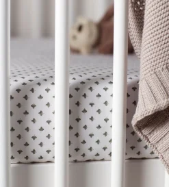 Secret Linen Store Olive Little Leaf 100% Organic Cotton Duvet Cover Set