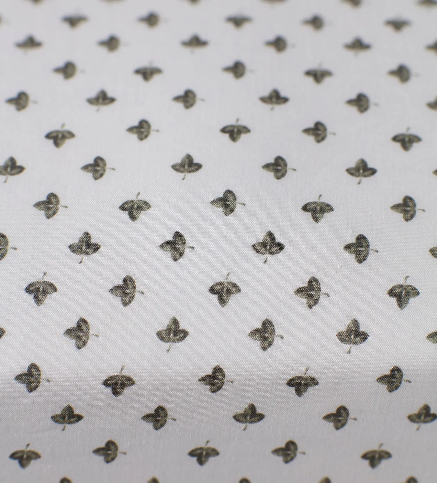 Secret Linen Store Olive Little Leaf 100% Organic Cotton Fitted Sheet