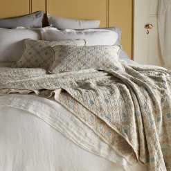 Secret Linen Store Pippa Patchwork 100% Cotton Quilted Throw