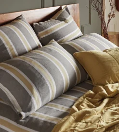 Secret Linen Store Sadie Stripe 100% Organic Cotton Pillowcase