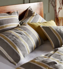 Secret Linen Store Sadie Stripe 100% Organic Cotton Pillowcase
