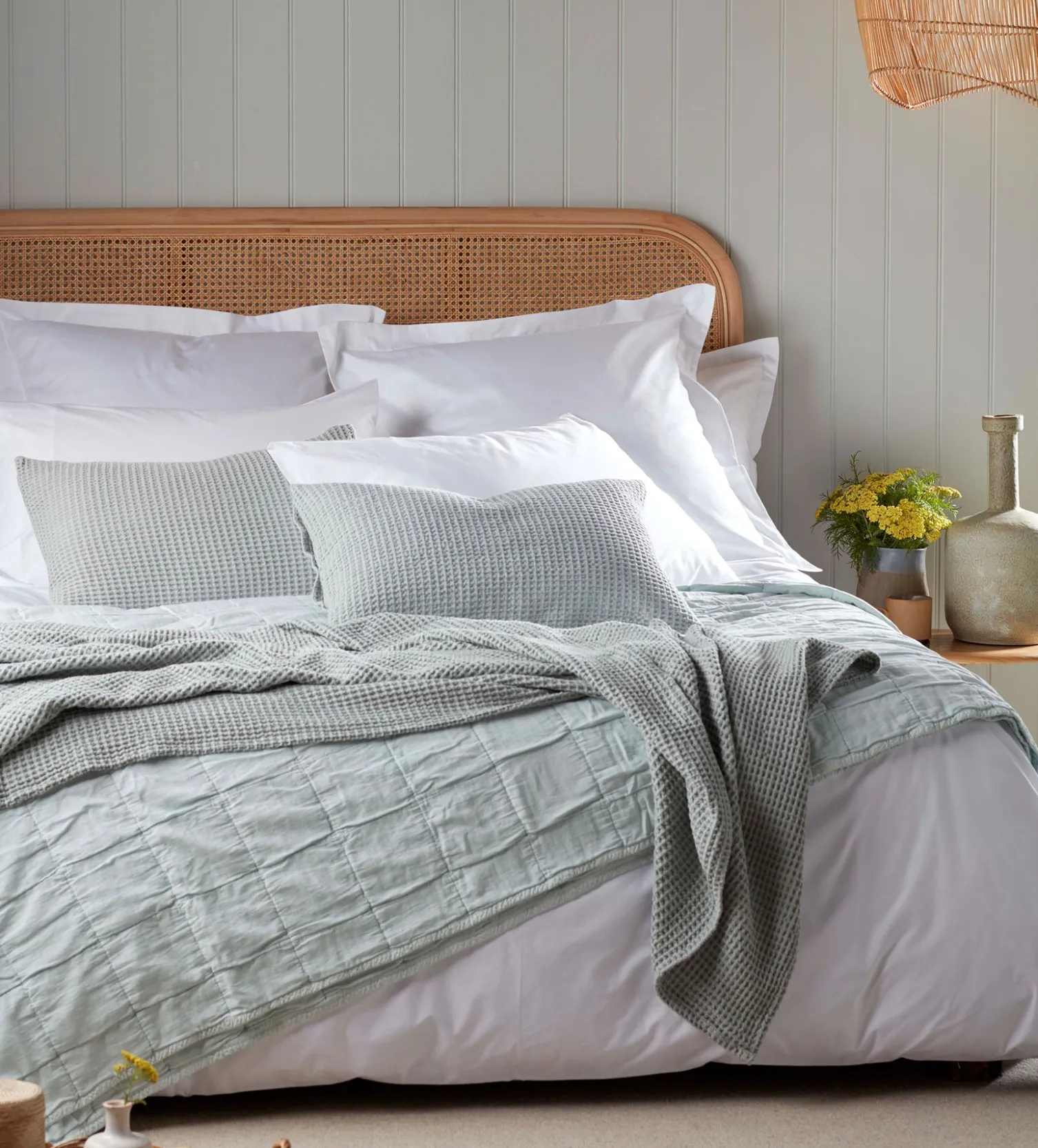 Secret Linen Store Big Waffle 100% Cotton Cushion Cover