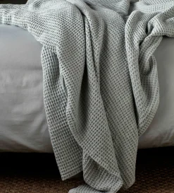 Secret Linen Store Big Waffle 100% Cotton Throw