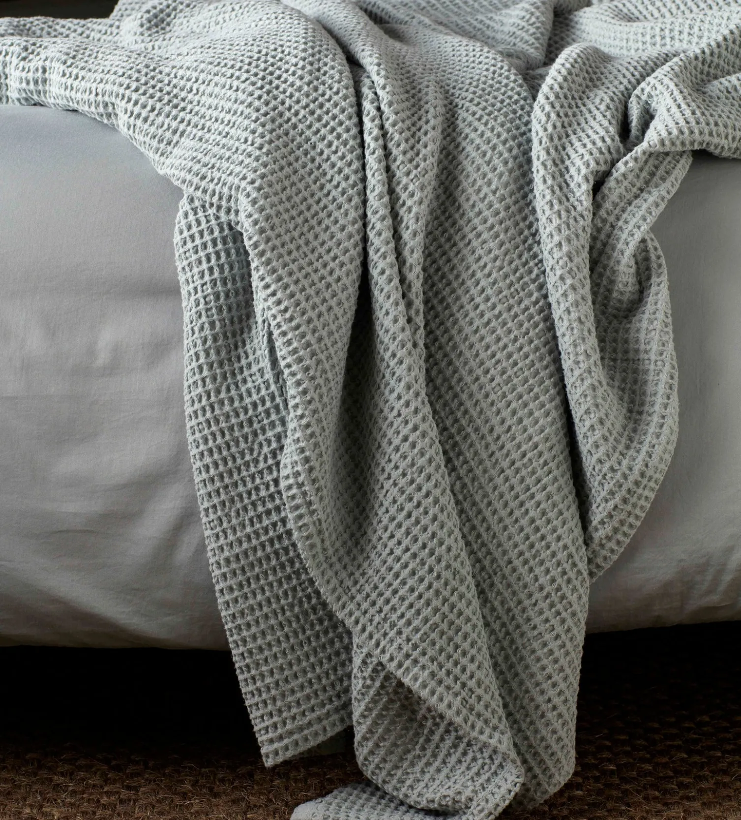 Secret Linen Store Big Waffle 100% Cotton Throw