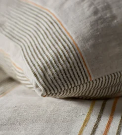 Secret Linen Store Stripe 100% Linen Pillowcase