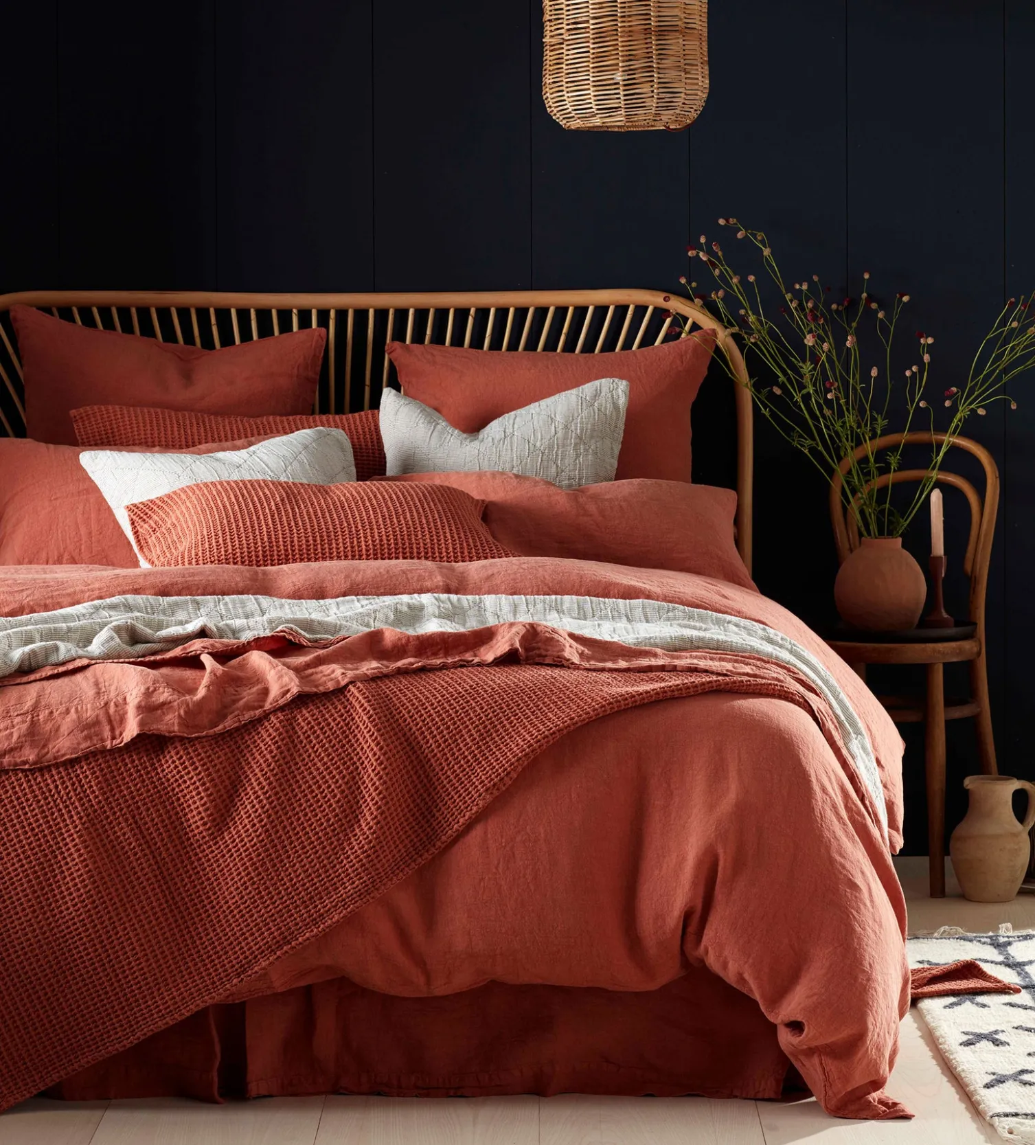Secret Linen Store 100% Linen Fitted Sheet