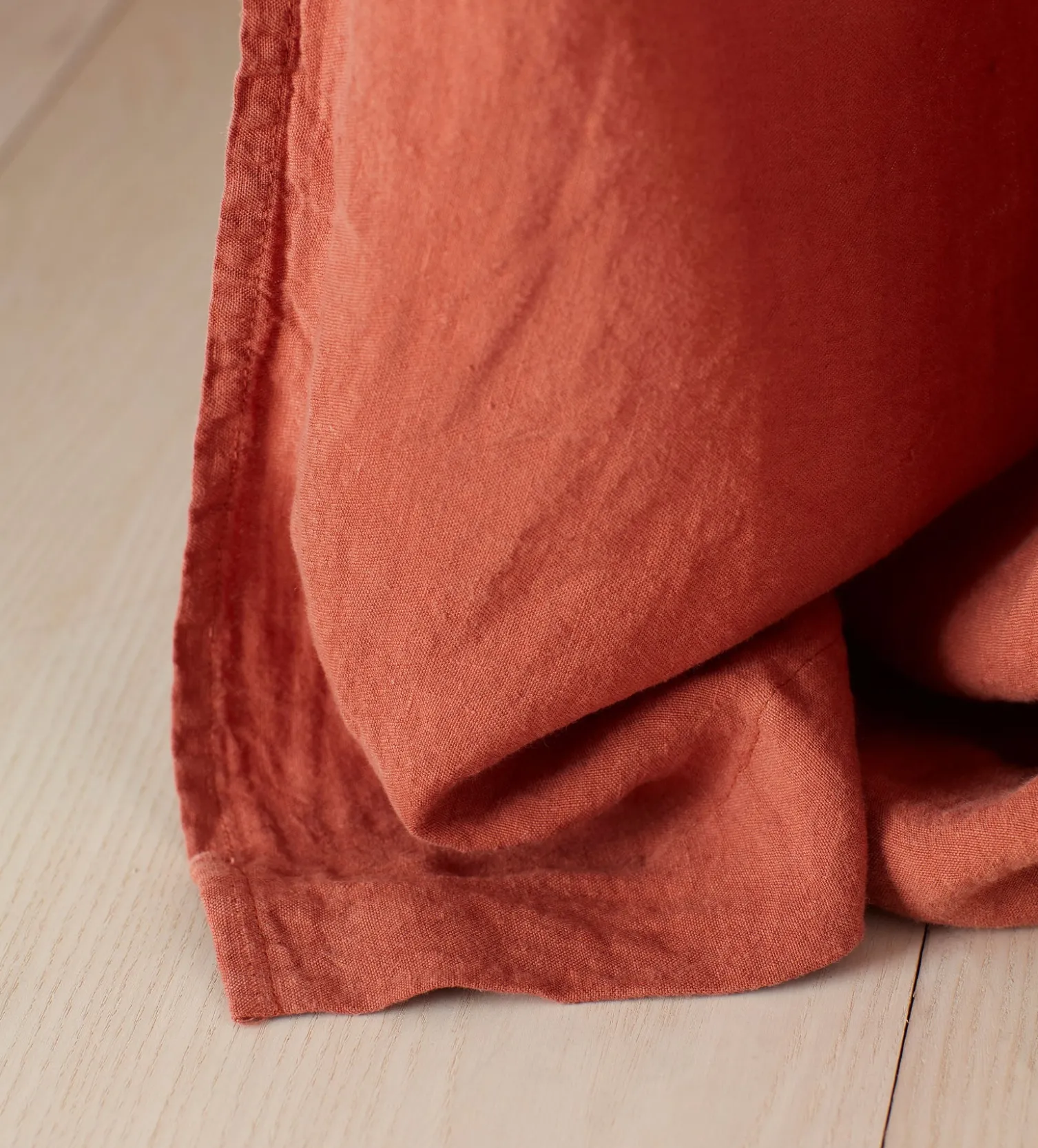 Secret Linen Store 100% Linen Loop Top Curtain (Single)