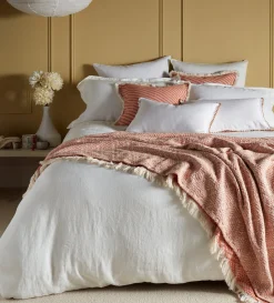 Secret Linen Store Spice Diamond 100% Cotton Throw