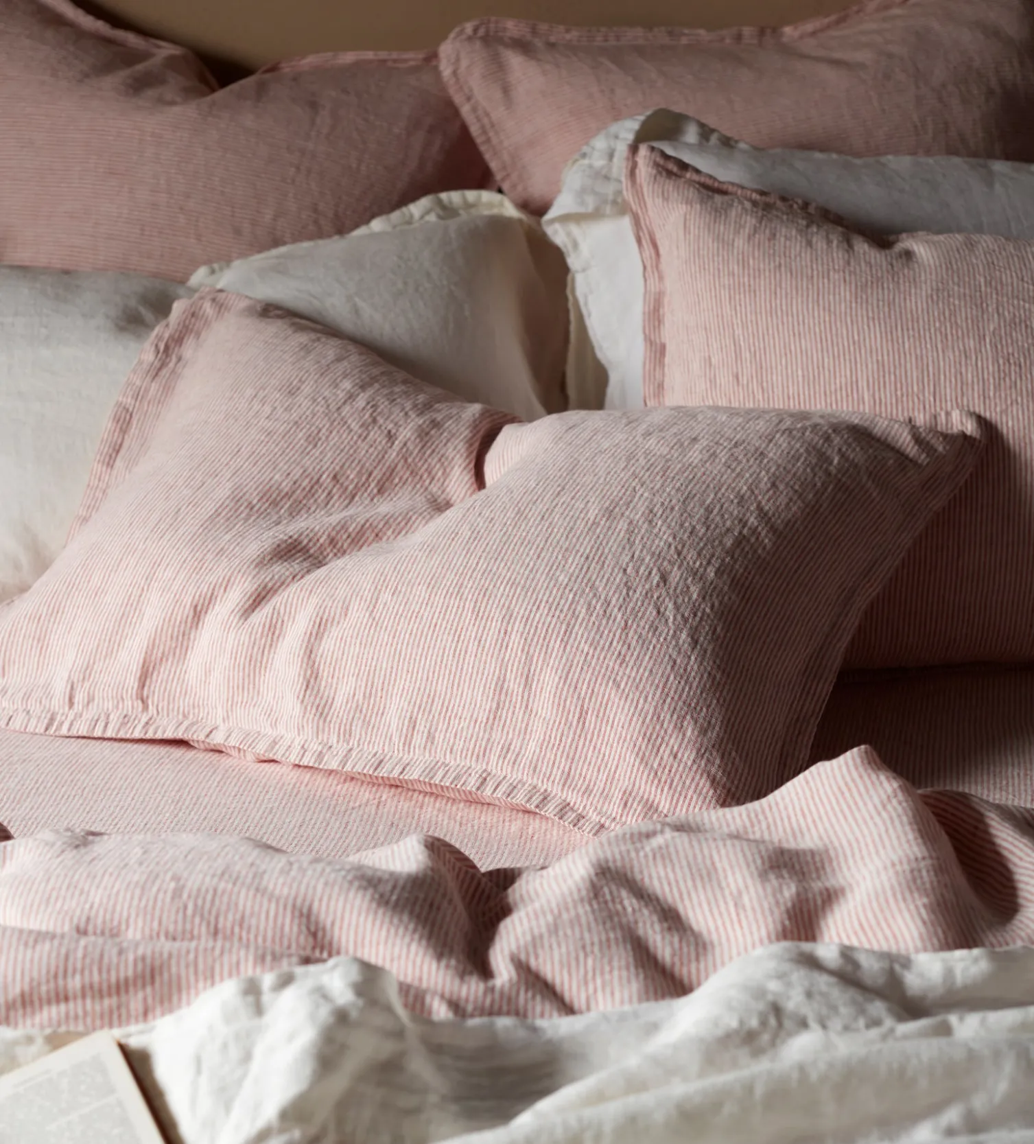Secret Linen Store Spice Sid Stripe 100% Linen Duvet Cover