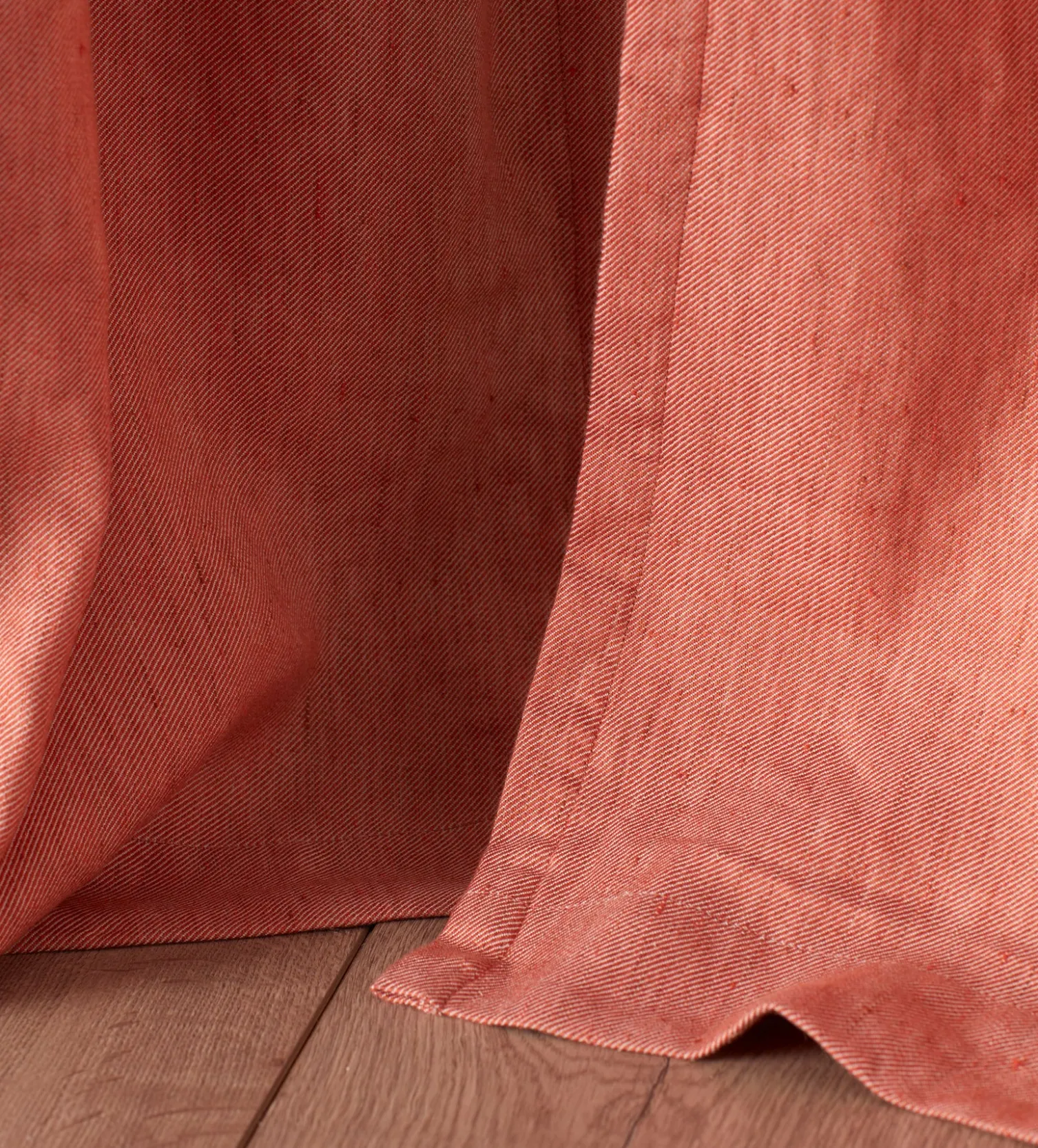 Secret Linen Store Cotton Linen Blackout Pencil Pleat Curtains (Pair)