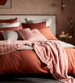 Secret Linen Store 100% Cotton Quilted Throw