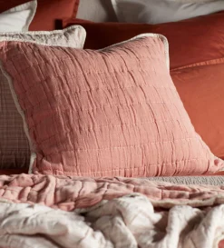 Secret Linen Store 100% Cotton Quilted Cushion Cover