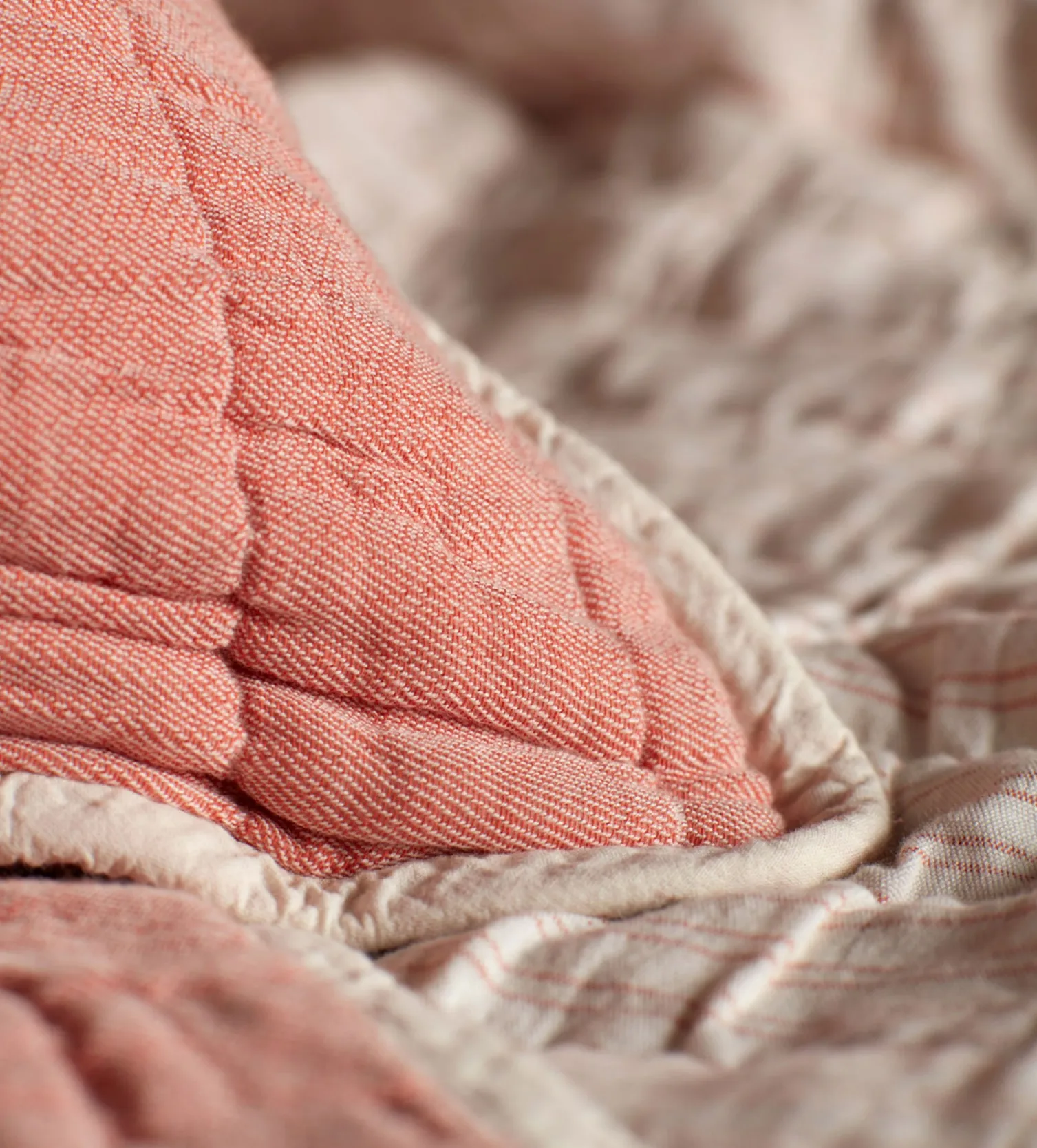 Secret Linen Store 100% Cotton Quilted Cushion Cover