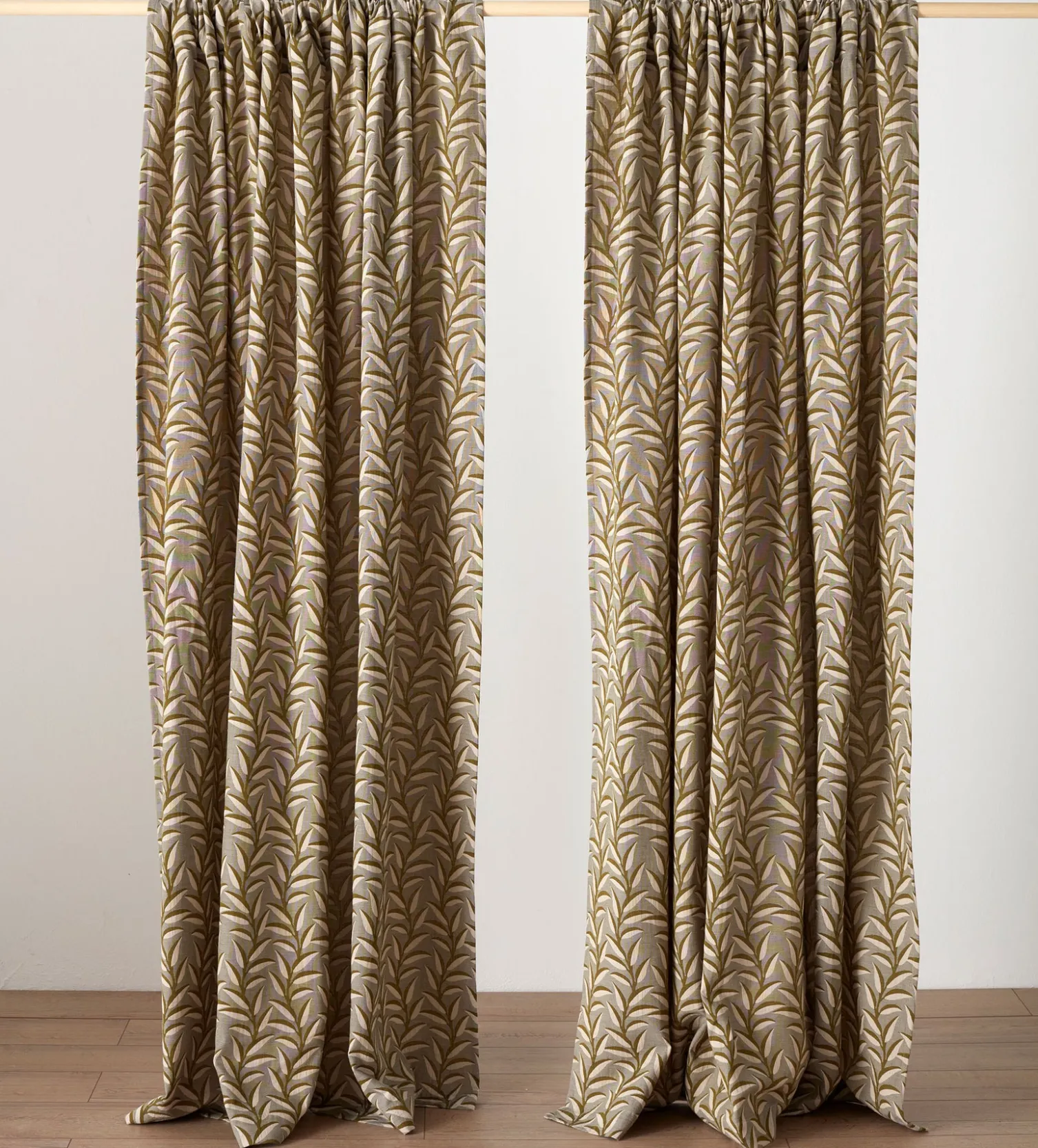 Secret Linen Store Tabitha 100% Cotton Loop Top Curtains (Pair)