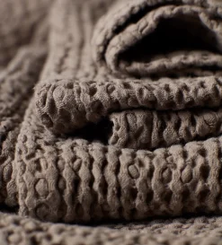 Secret Linen Store Taupe 100% Cotton Waffle Towels