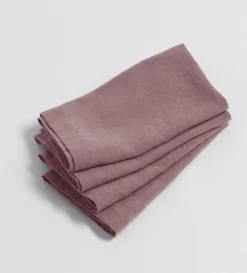 Secret Linen Store 100% Linen Napkins - Set of 4