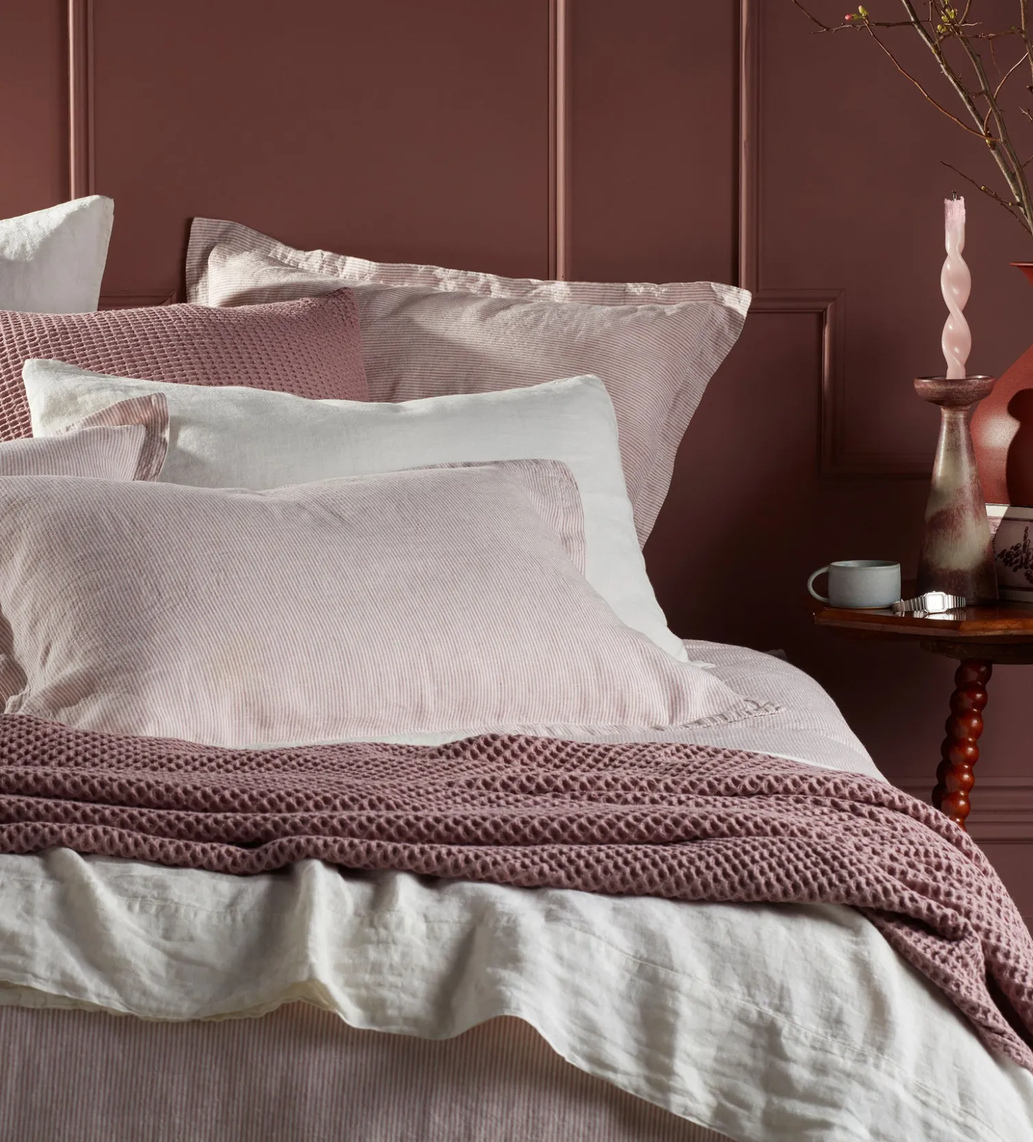 Secret Linen Store Big Waffle 100% Cotton Throw